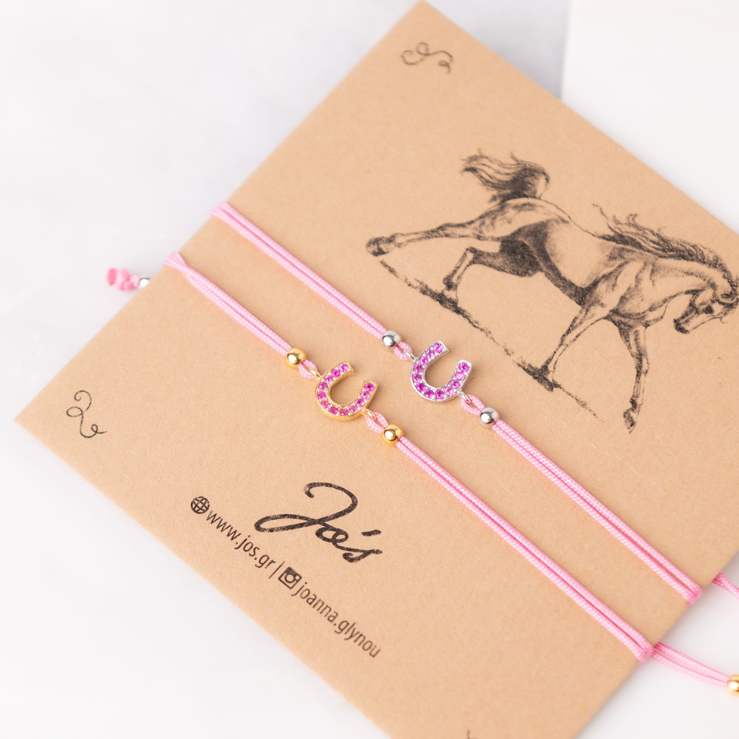 Horseshoe With Pink Zircon