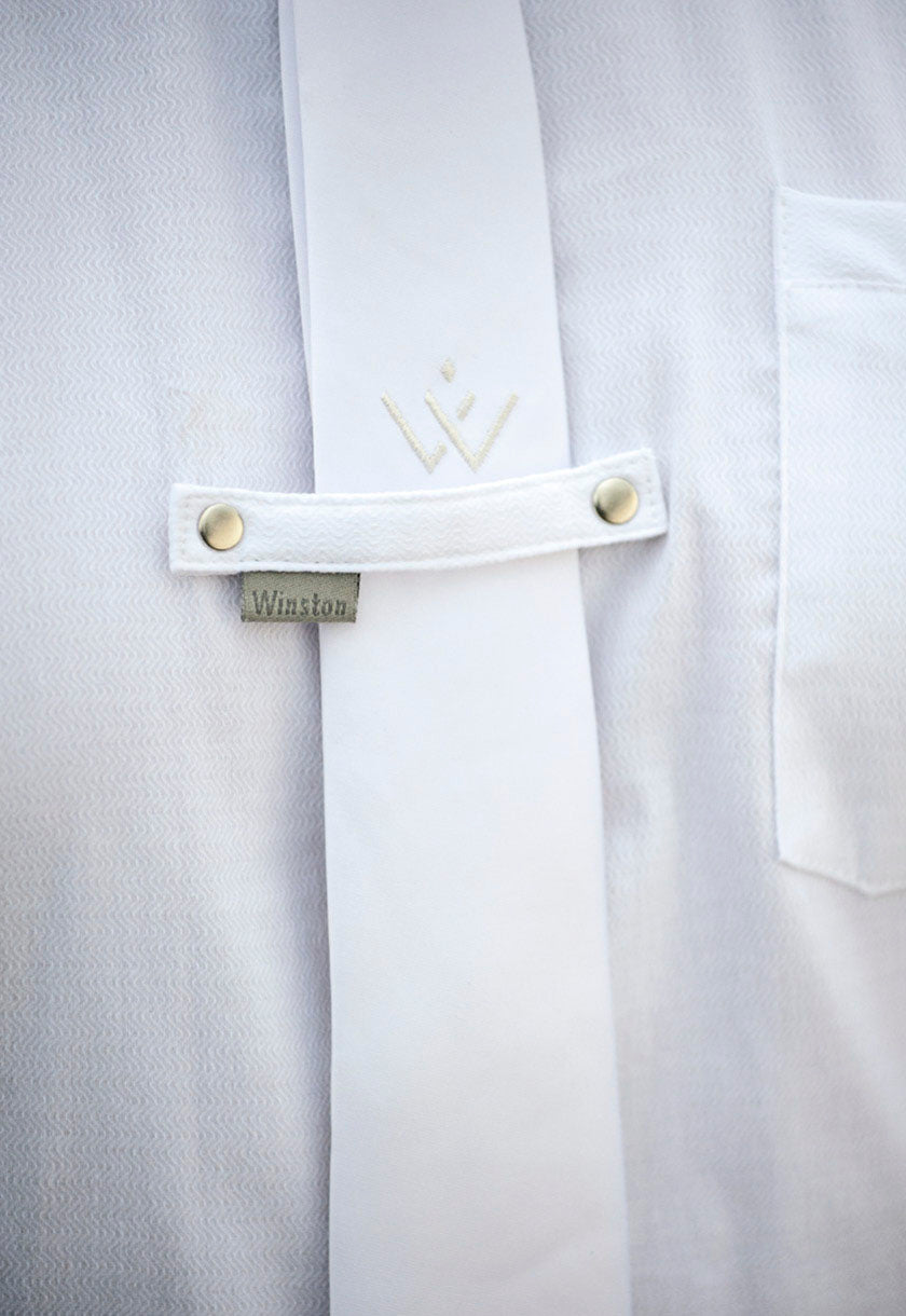 White Slike Tie